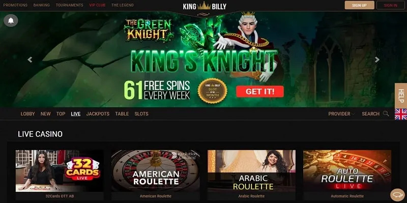 King Billy Casino