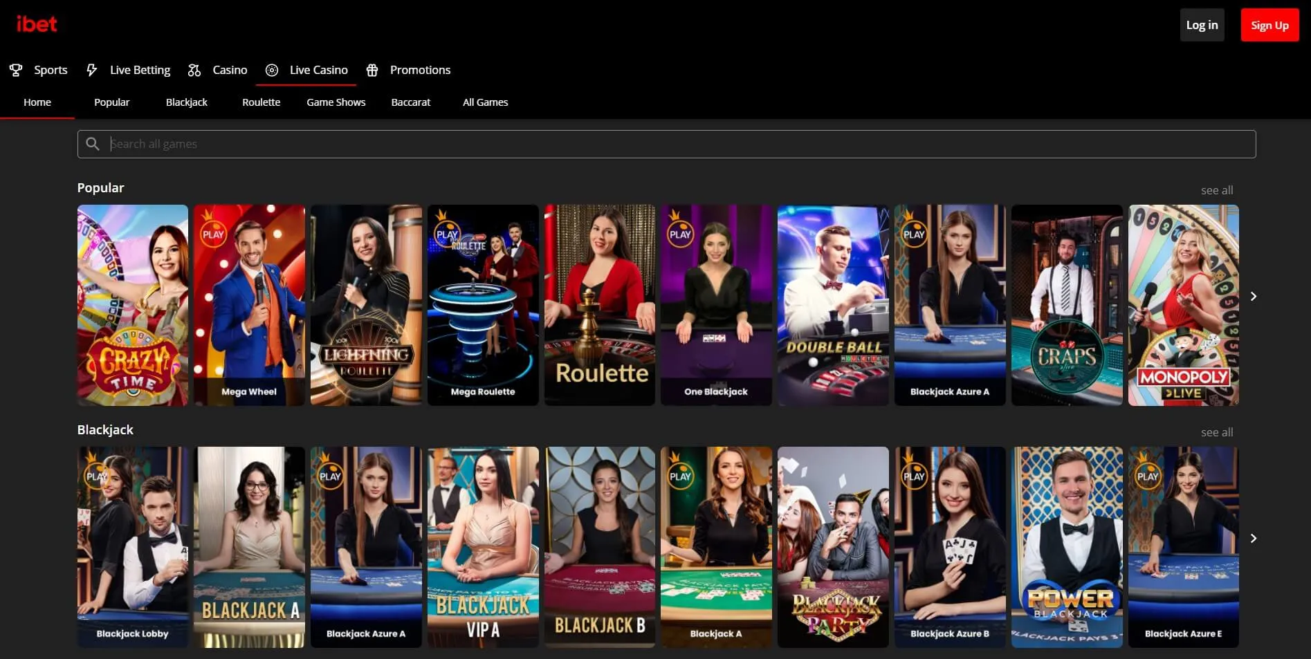 ibet live casino