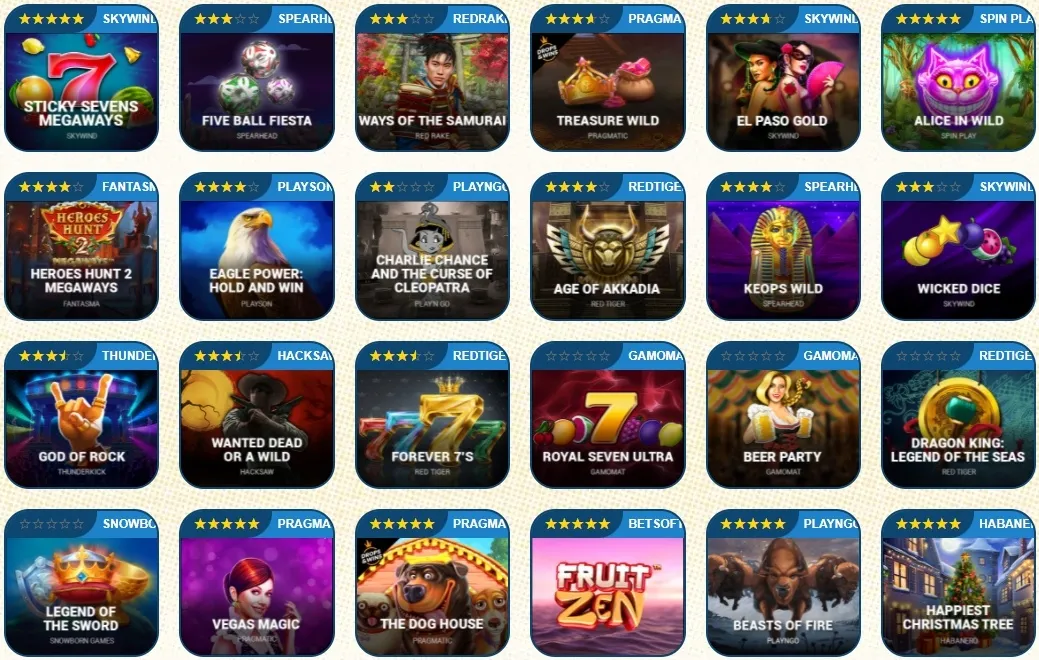 lucky bull casino games