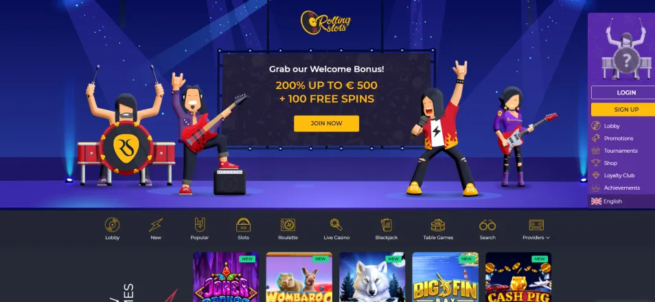 rolling slost casino