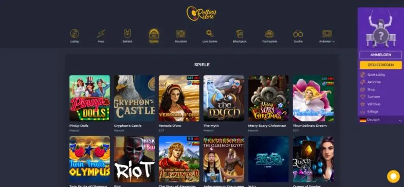 rolling slots review