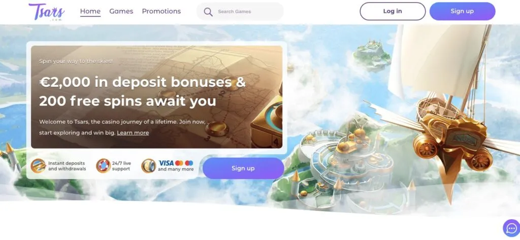 Tsars Casino deposit