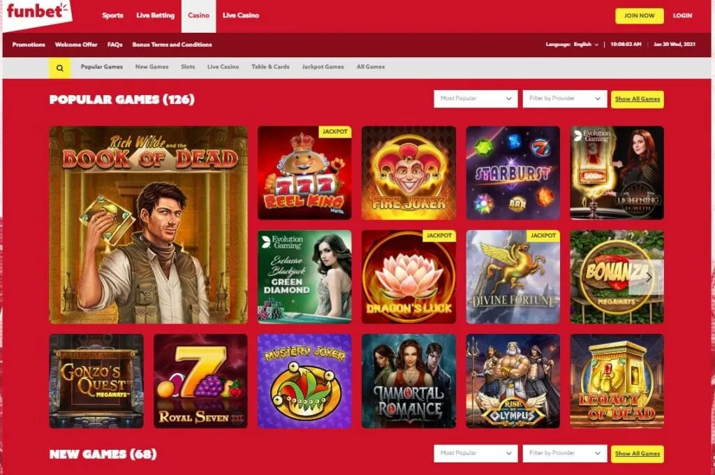 Funbet casino review