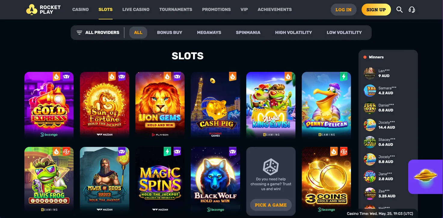 rocket play casino